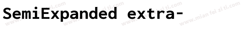 SemiExpanded extra字体转换